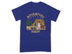 Adorable Corgi Camping T-Shirts Cobalt T-shirt