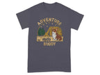 Adorable Corgi Camping T-Shirts Tweed T-shirt