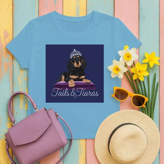 Adorable Gordon Setter and Tiara T-Shirts T-shirt