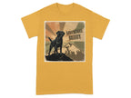 Adventure Buddy Black Lab T-Shirts Gold T-shirt