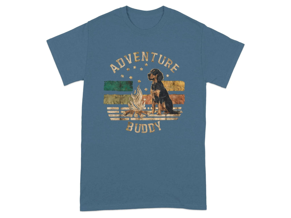 Adventure Buddy Gordon Setter T-Shirts Indigo Blue T-shirt