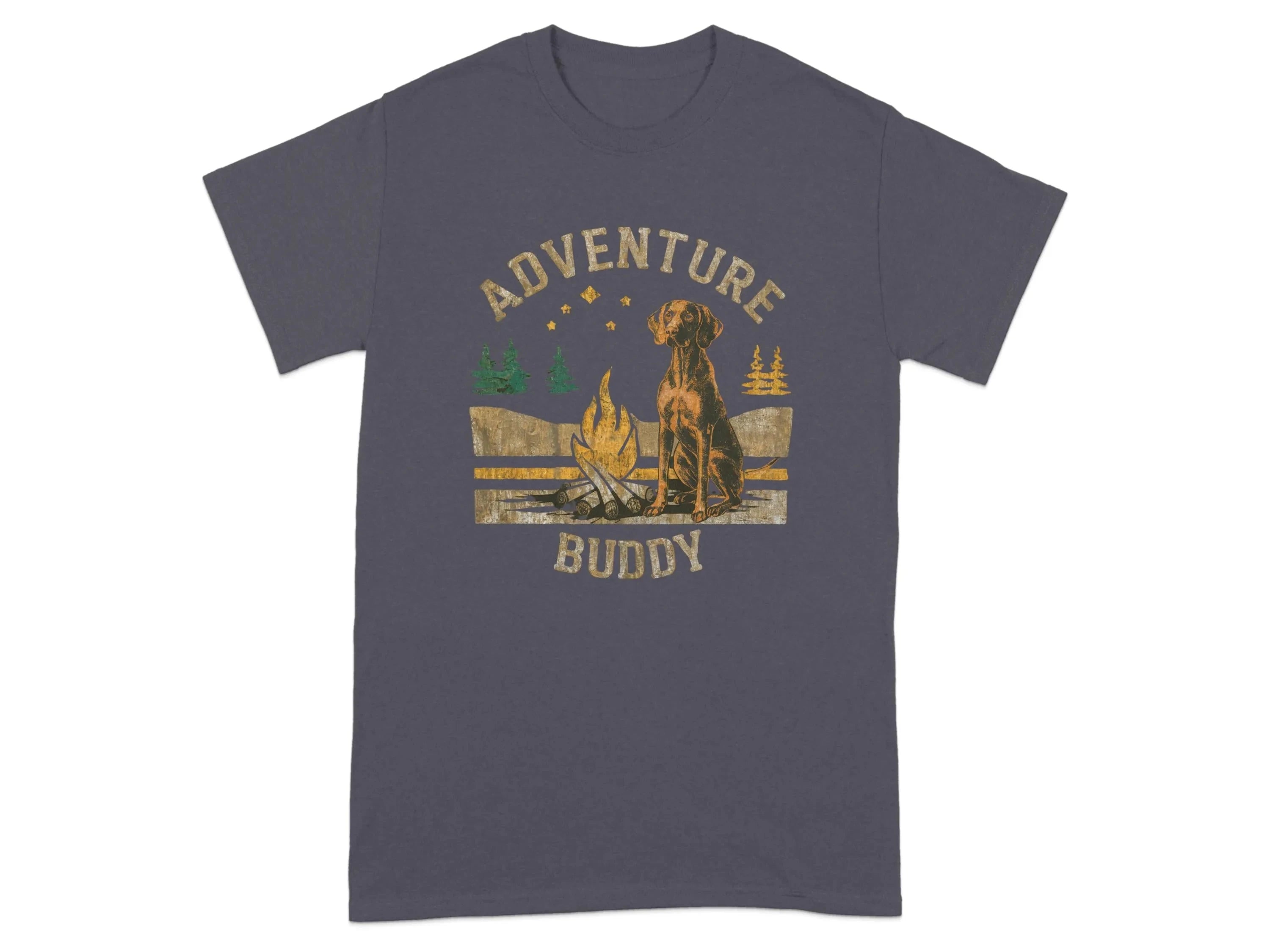 Adventure Buddy Vizsla T-Shirts Tweed T-shirt