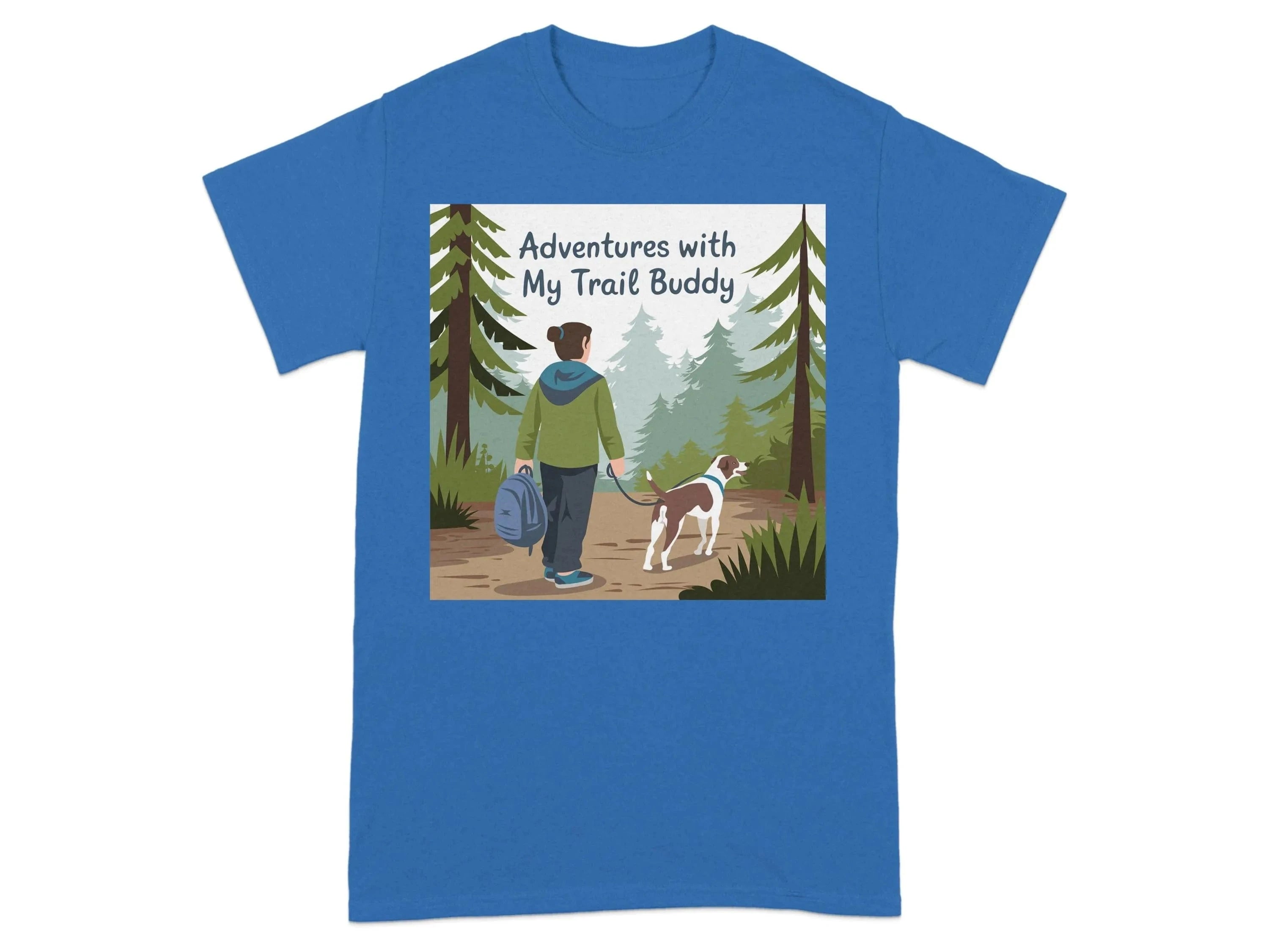 Adventures with My Trail Buddy T-Shirts Royal T-shirt