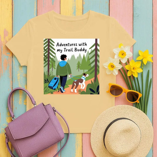 Adventures with my Trail Buddy T-Shirts Gold T-shirt
