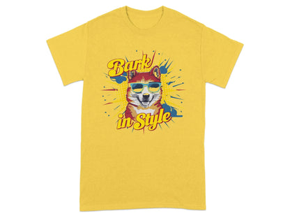 Bark In Style Shiba Inu T-Shirts Daisy T-shirt