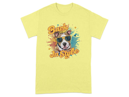 Bark in Style Pitt Bull T-Shirts Cornsilk T-shirt