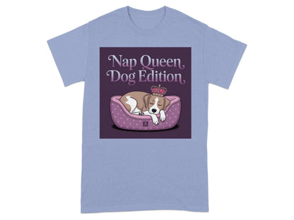 Beagle Nap Queen Design Comfortable T-Shirts Violet T-shirt