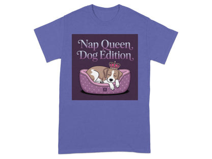 Beagle Nap Queen Design Comfortable T-Shirts Lilac T-shirt