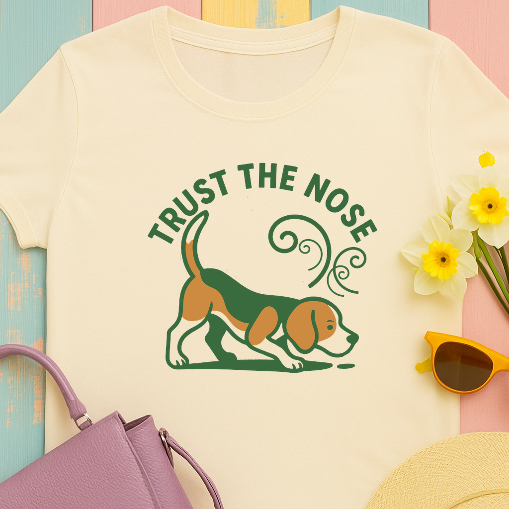 'Trust the nose' Sniffing Beagle T-Shirt