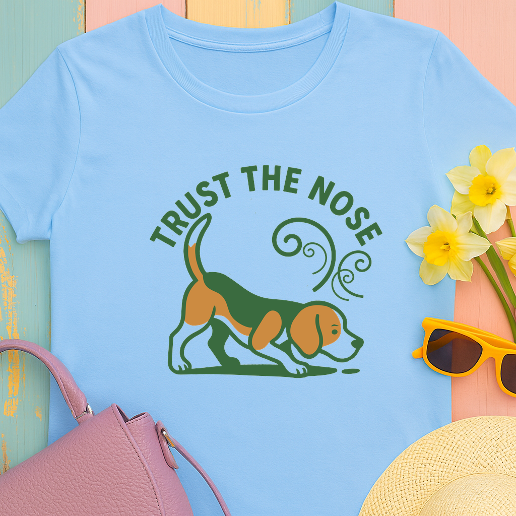 'Trust the nose' Sniffing Beagle T-Shirt