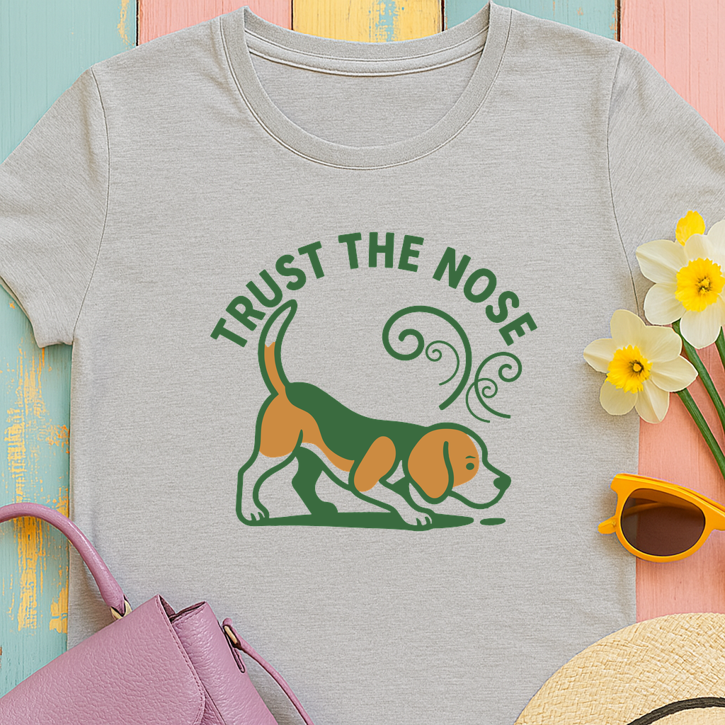 'Trust the nose' Sniffing Beagle T-Shirt