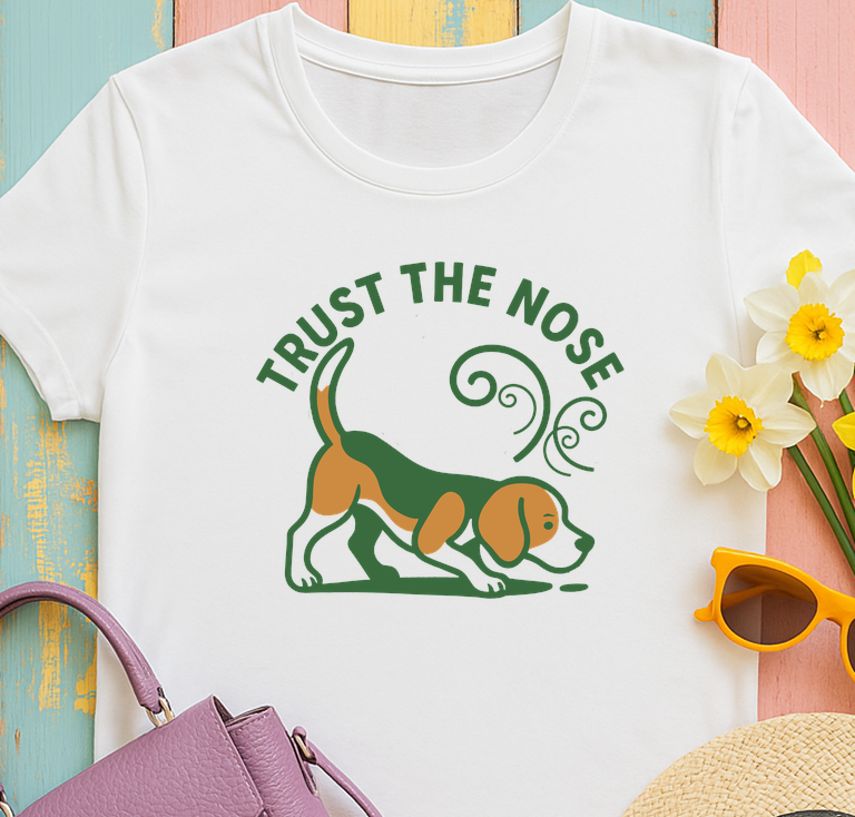 'Trust the nose' Sniffing Beagle T-Shirt