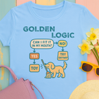 Golden Retriever Logic Tshirt