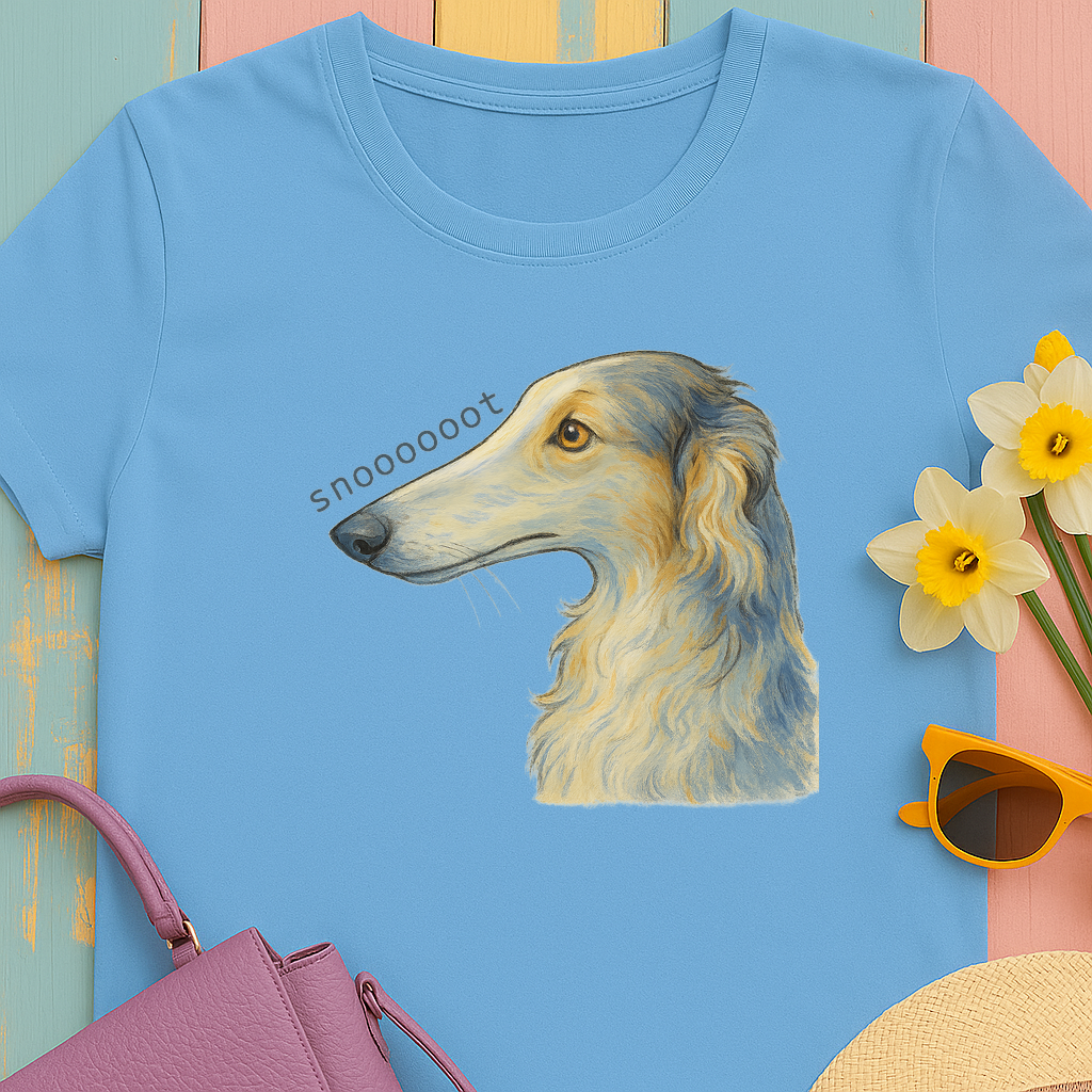Snooooot Funny Borzoi Dog Meme Art T-Shirt