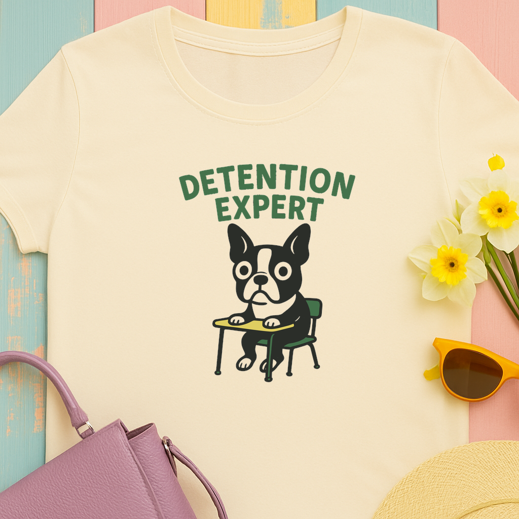 Boston Terrier Detention Expert Tee