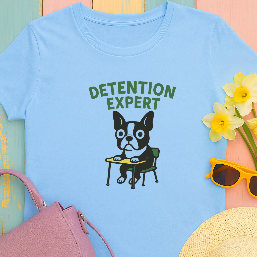Boston Terrier Detention Expert Tee