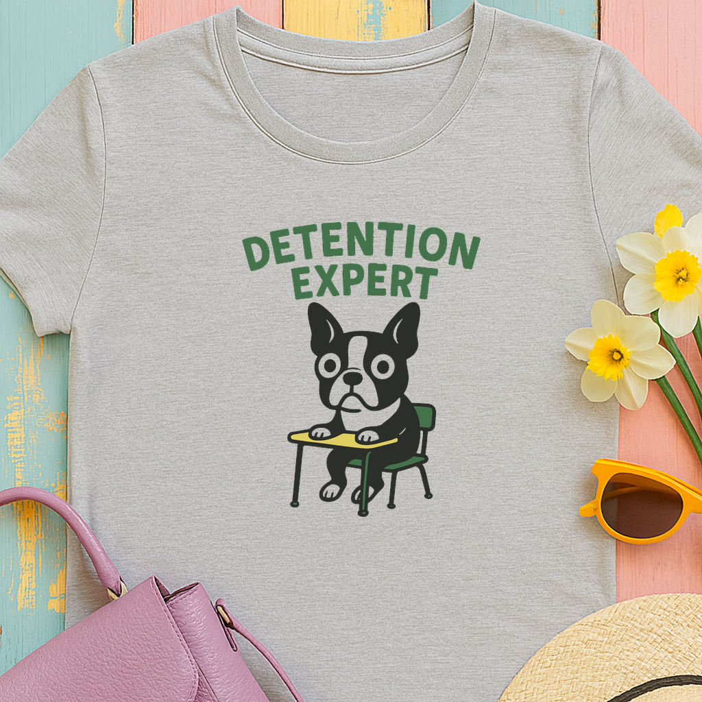Boston Terrier Detention Expert Tee