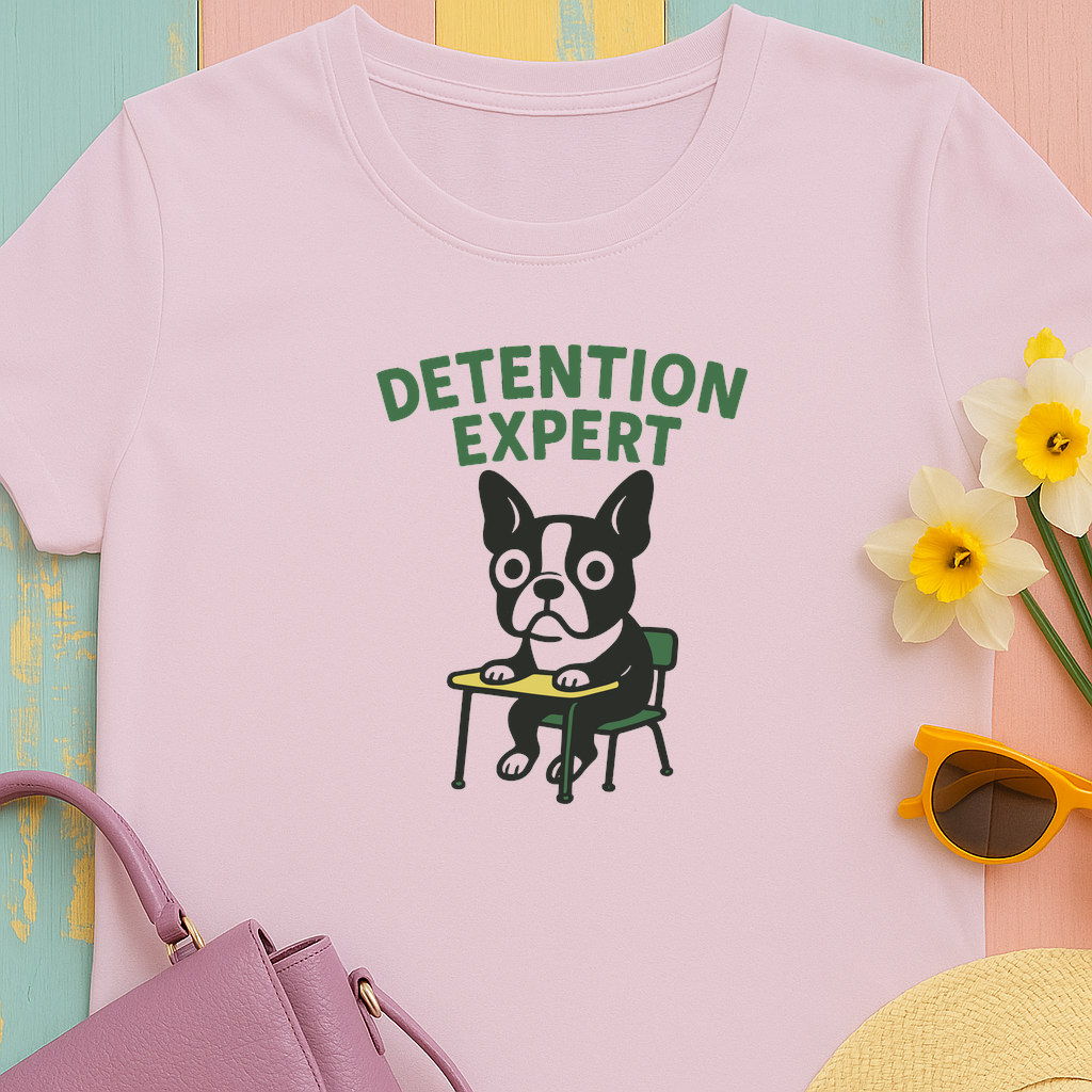 Boston Terrier Detention Expert Tee