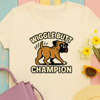 Boxer Dog Unisex Tee - Wiggle Butt Champion