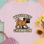 Boxer Dog Unisex Tee - Wiggle Butt Champion
