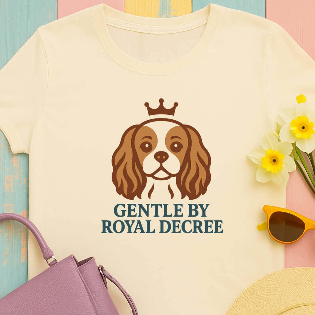 Cavalier King Charles Spaniel 'Gentle by Royal Decree' T-Shirt