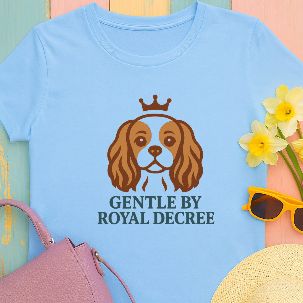 Cavalier King Charles Spaniel 'Gentle by Royal Decree' T-Shirt