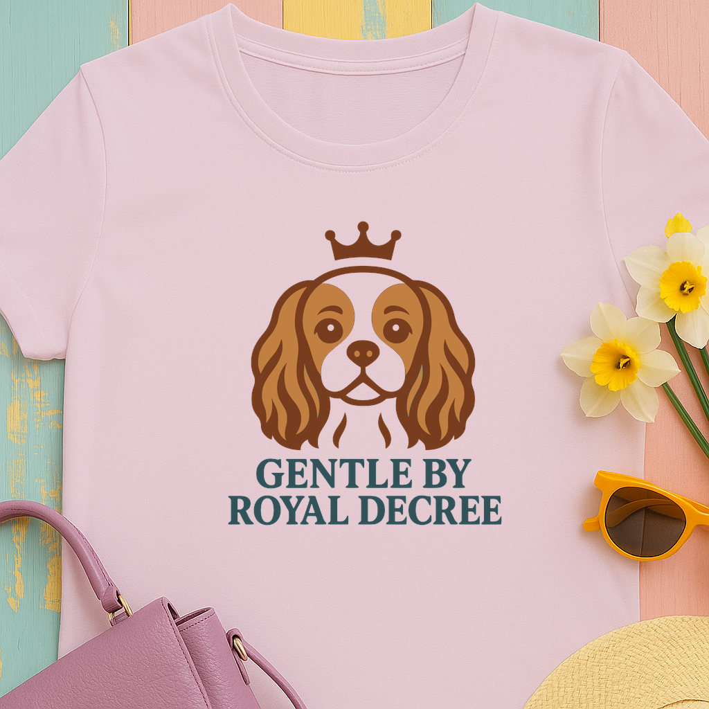 Cavalier King Charles Spaniel 'Gentle by Royal Decree' T-Shirt