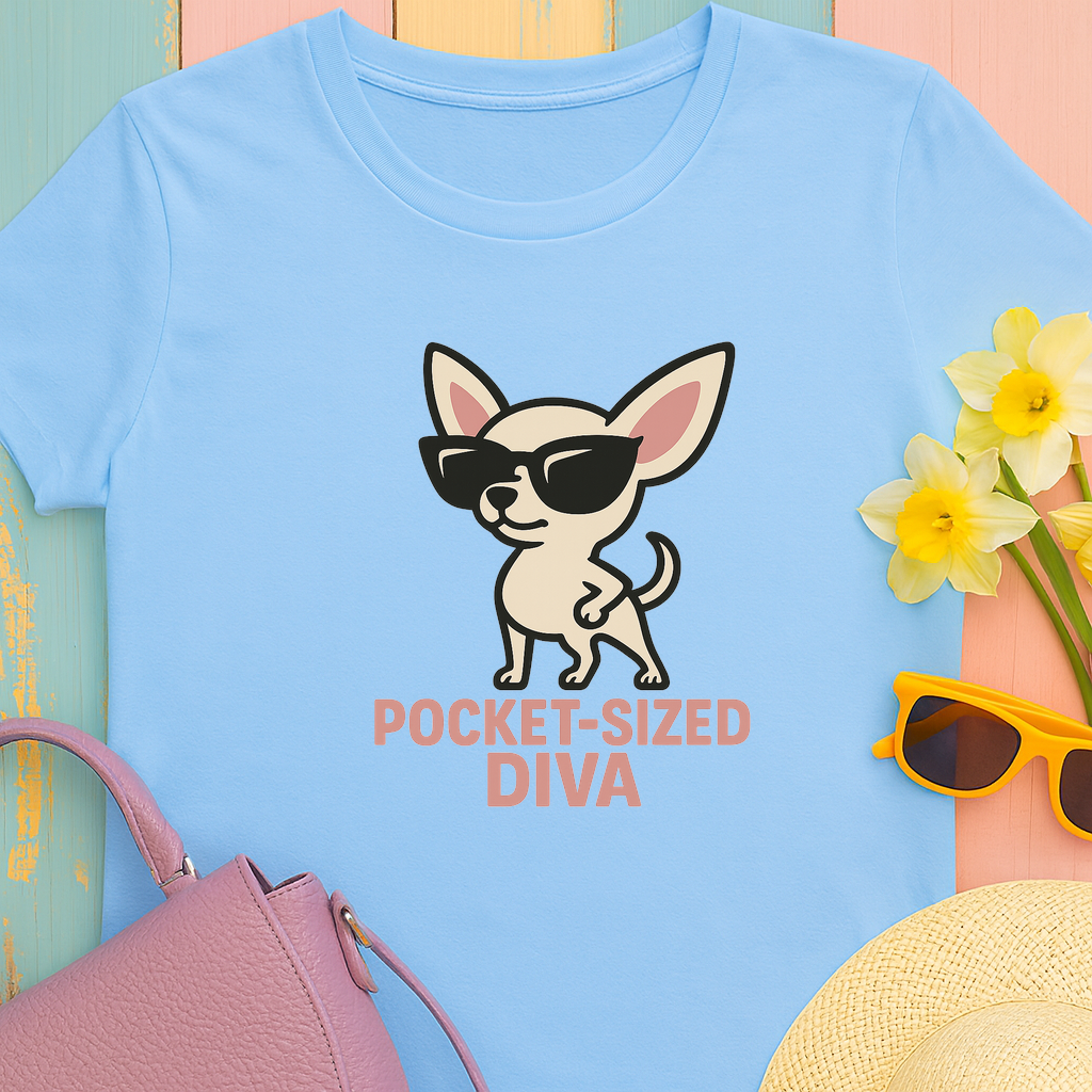 Chihuahua Pocket Sized Diva Tee