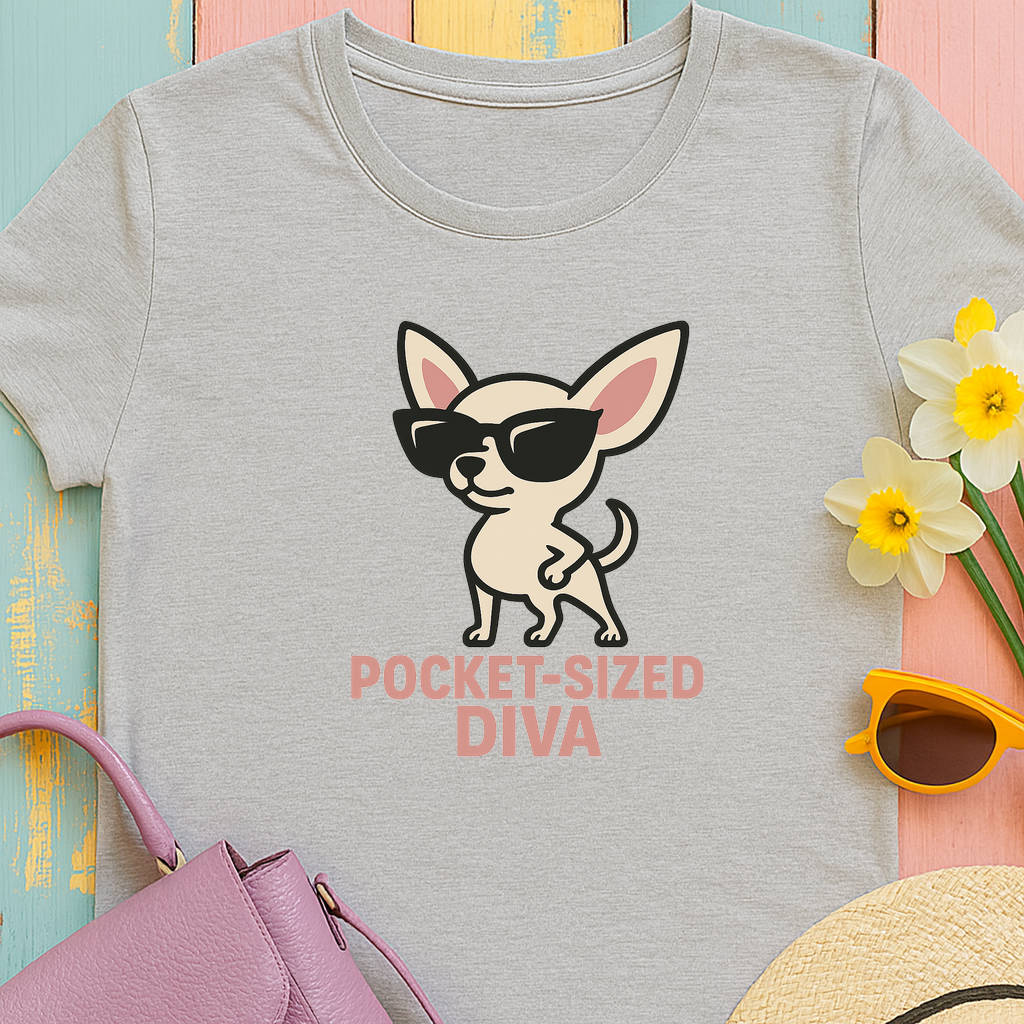 Chihuahua Pocket Sized Diva Tee