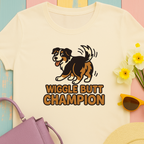 Australian Shepherd "Wiggle Butt Champion" T-shirt