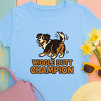 Australian Shepherd "Wiggle Butt Champion" T-shirt