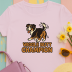 Australian Shepherd "Wiggle Butt Champion" T-shirt