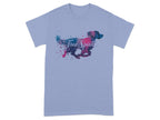 Colorful Free Spirit Gordon Setter T-Shirts Violet T-shirt