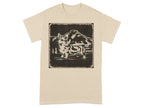 Corgi Dog Design Artwork Large Mountain Scene T-Shirts Sand T-shirt