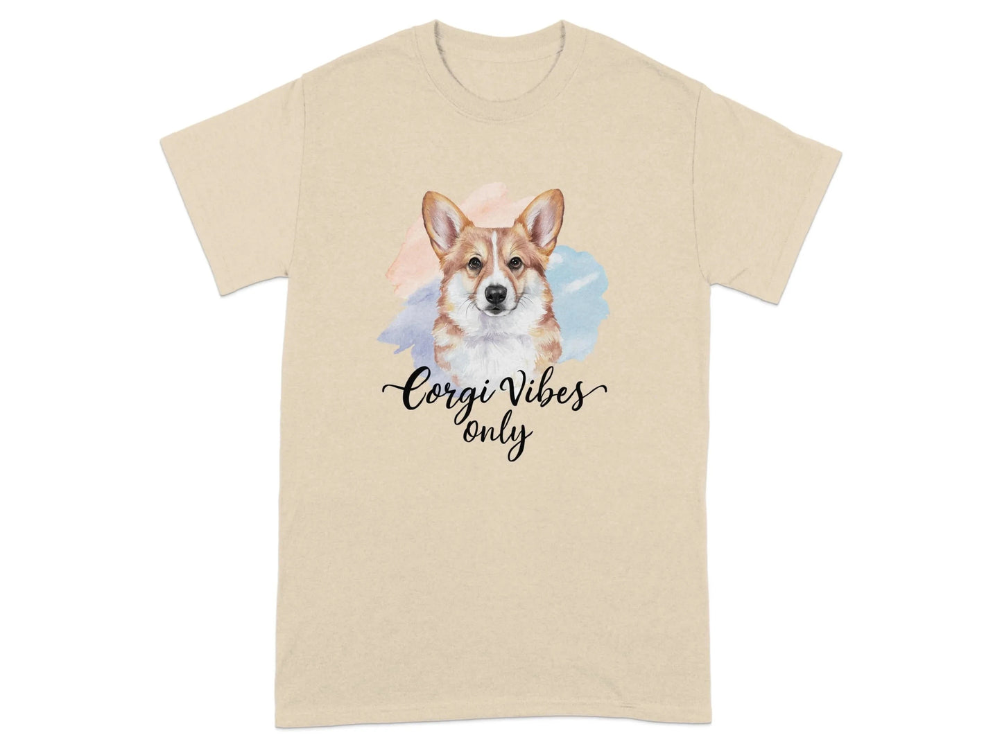 Corgi Vibes Only T-Shirts Sand T-shirt