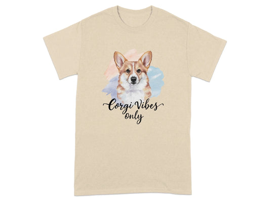 Corgi Vibes Only T-Shirts Sand T-shirt