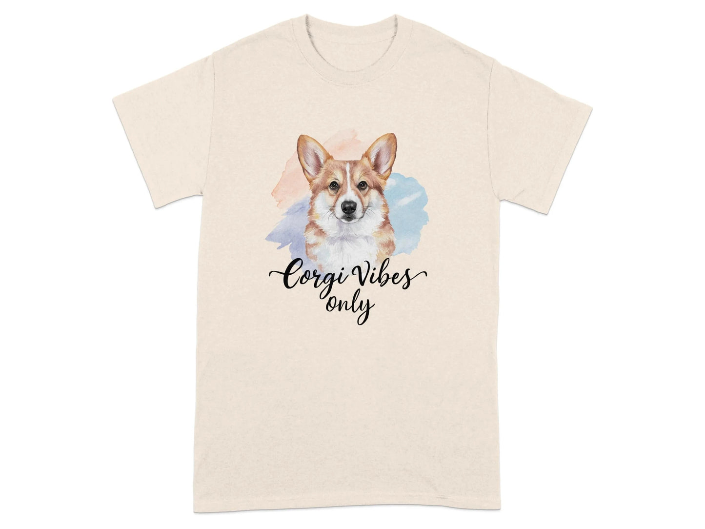 Corgi Vibes Only T-Shirts Natural T-shirt