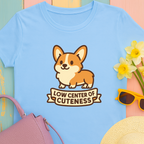 "Low Center of Cuteness" Corgi T-shirt