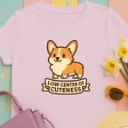 "Low Center of Cuteness" Corgi T-shirt