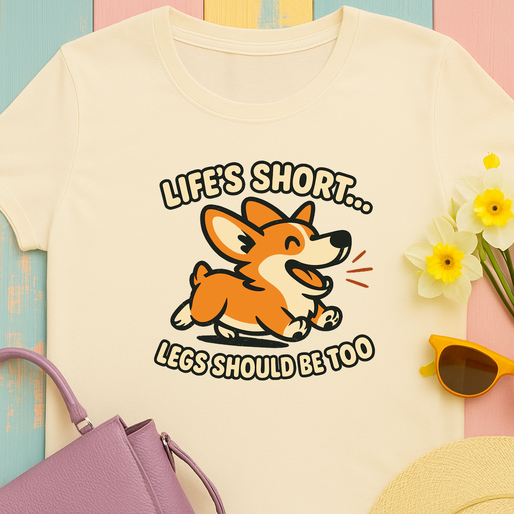Corgi "Life's short, legs should be too" T-Shirt