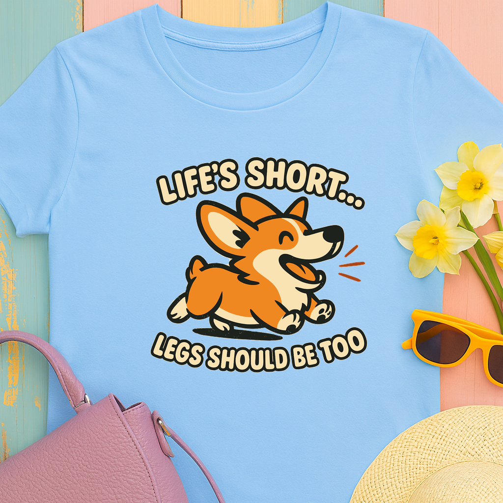 Corgi "Life's short, legs should be too" T-Shirt