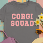 Weathered text image "Corgi Squad" T-shirt