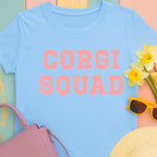 Weathered text image "Corgi Squad" T-shirt