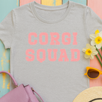 Weathered text image "Corgi Squad" T-shirt
