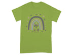 Cute Dog Under Rainbow with Stars T-Shirts Kiwi T-shirt