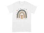 Cute Puppy Rainbow Design Aesthetic T-Shirts White T-shirt