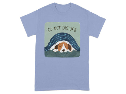 Do Not Disturb Sleeping Beagle T-Shirts Violet T-shirt
