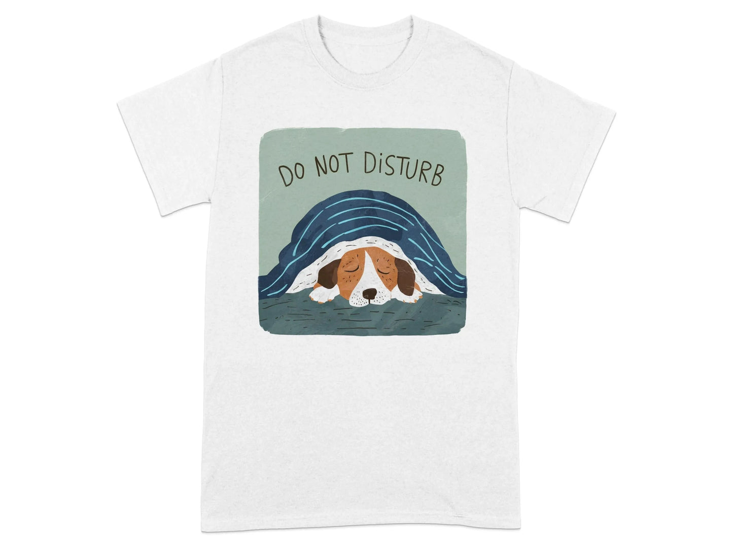 Do Not Disturb Sleeping Beagle T-Shirts White T-shirt