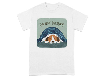 Do Not Disturb Sleeping Beagle T-Shirts White T-shirt