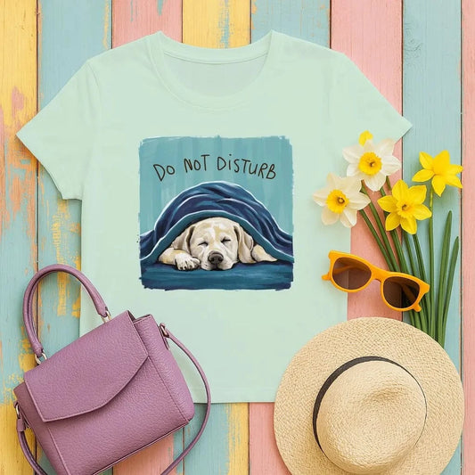 Do Not Disturb Yellow Lab T-Shirts T-shirt